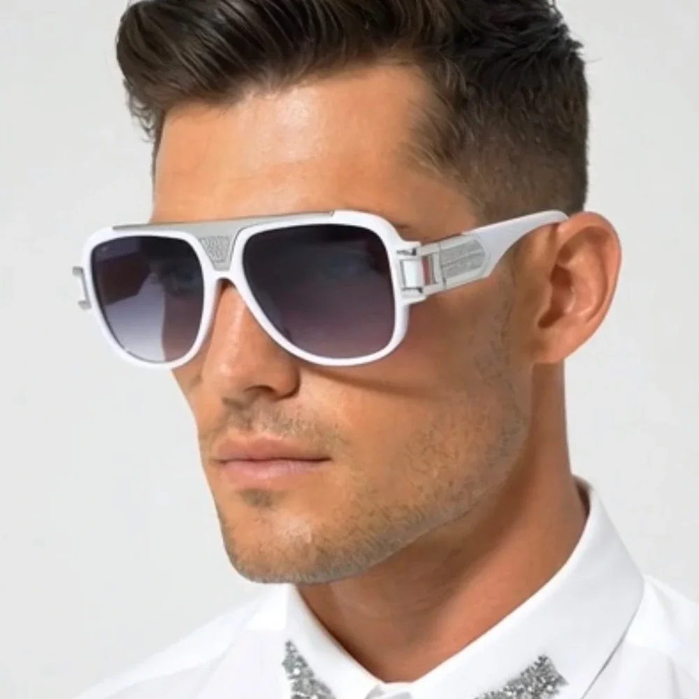 SUNGLASSES ELEGANT RETRO HIP HOP‎ STYLE RAPPER NEW MALE FLAT LENS RETRO CLASSIC